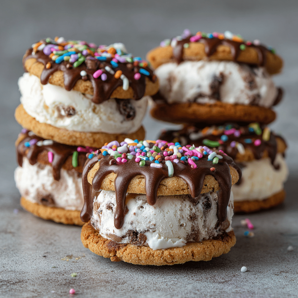 Ice Cream Sandwich Cookies - Recipe Image