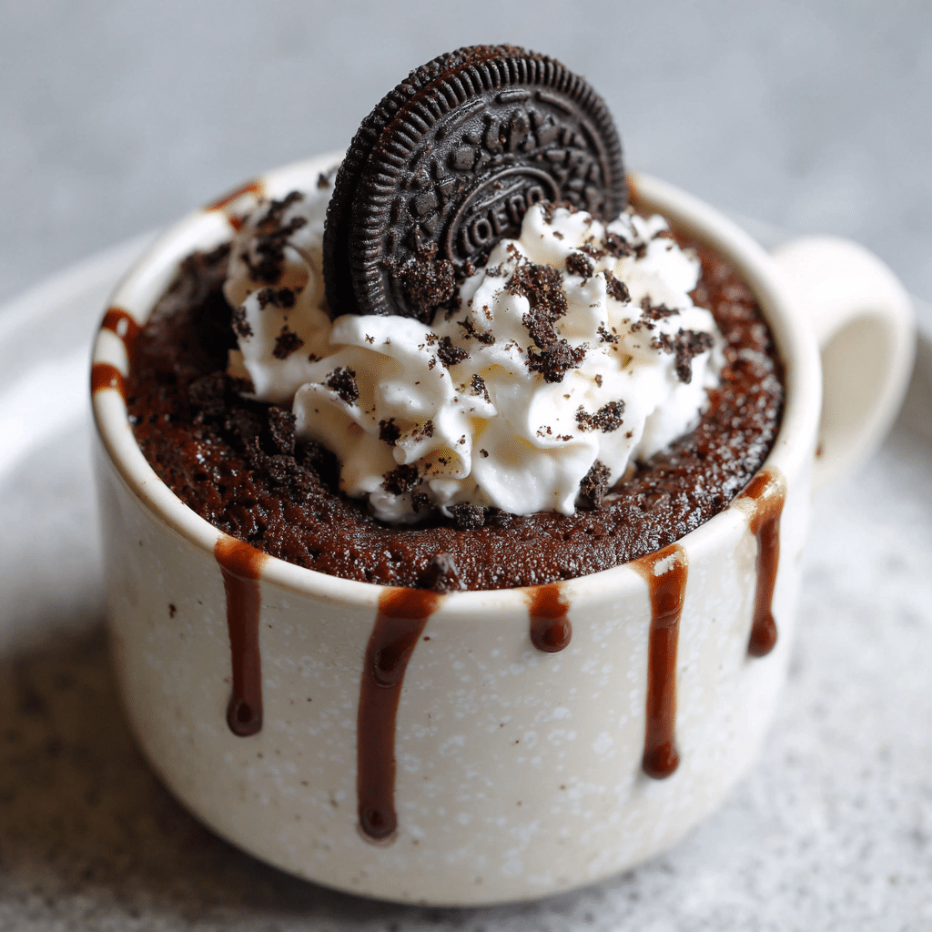 Oreo Mug Cake - Recipe Image