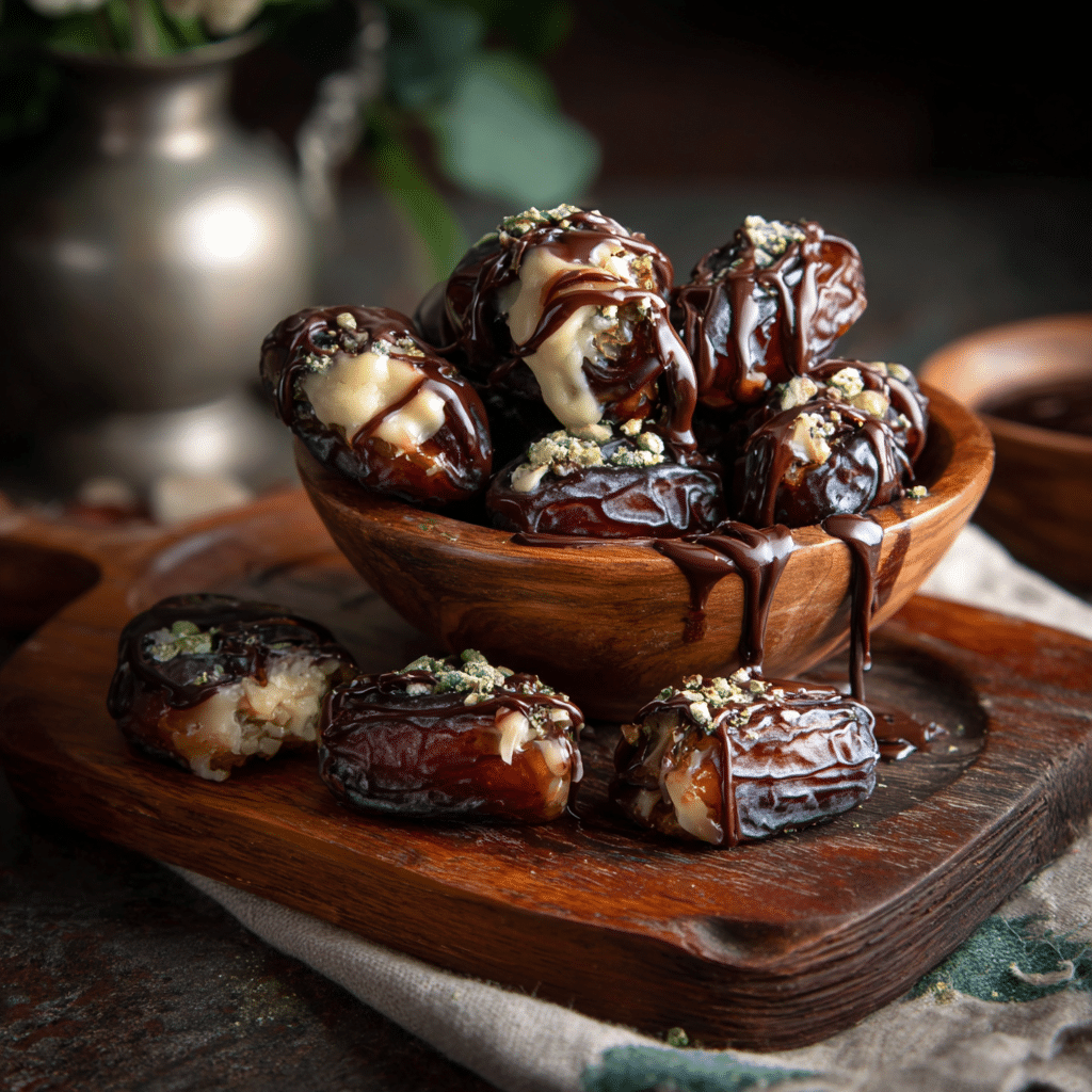 Stuffed Dates with Chocolate - Recipe Image