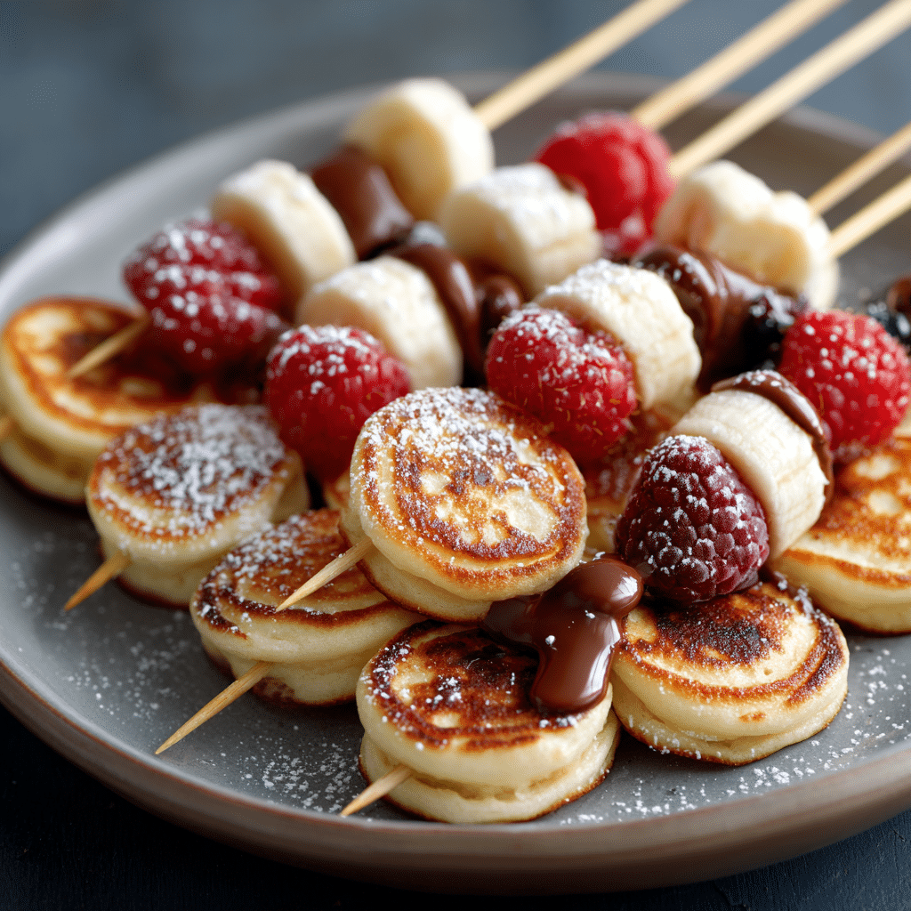 Mini Pancake Skewers Recipe - Recipe Image