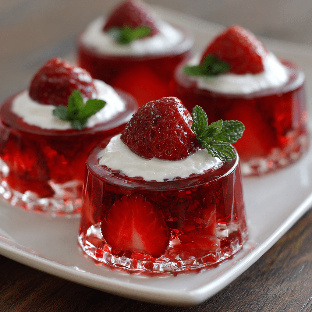 Strawberry Jelly Cups Recipe - Recipe Image