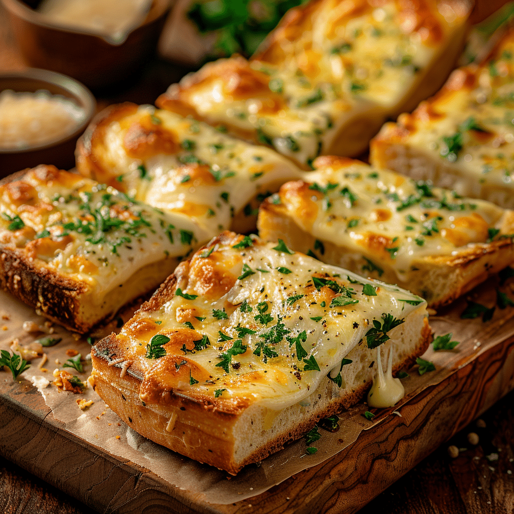 Cheesy Garlic Bread Recipe - Recipe Image