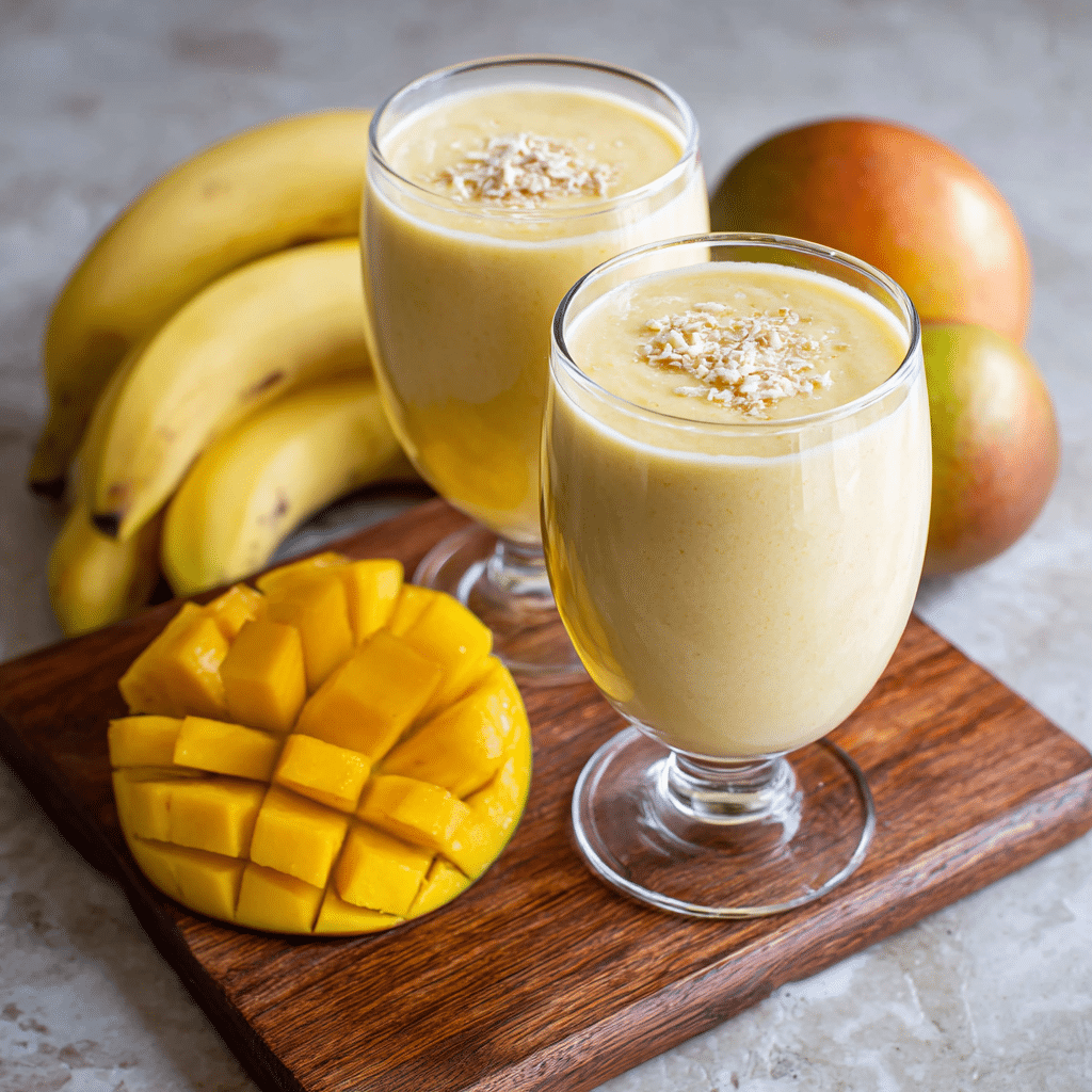 Mango Banana Smoothie Recipe - Recipe Image