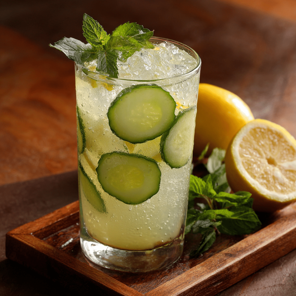 Cucumber Lemon Cooler Recipe - Recipe Image