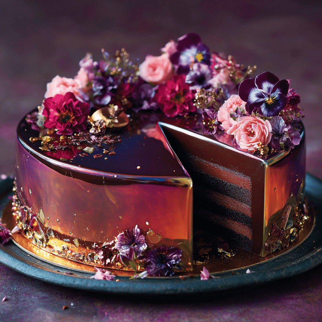 Chocolate Mirror Glaze Cake Recipe - Recipe Image