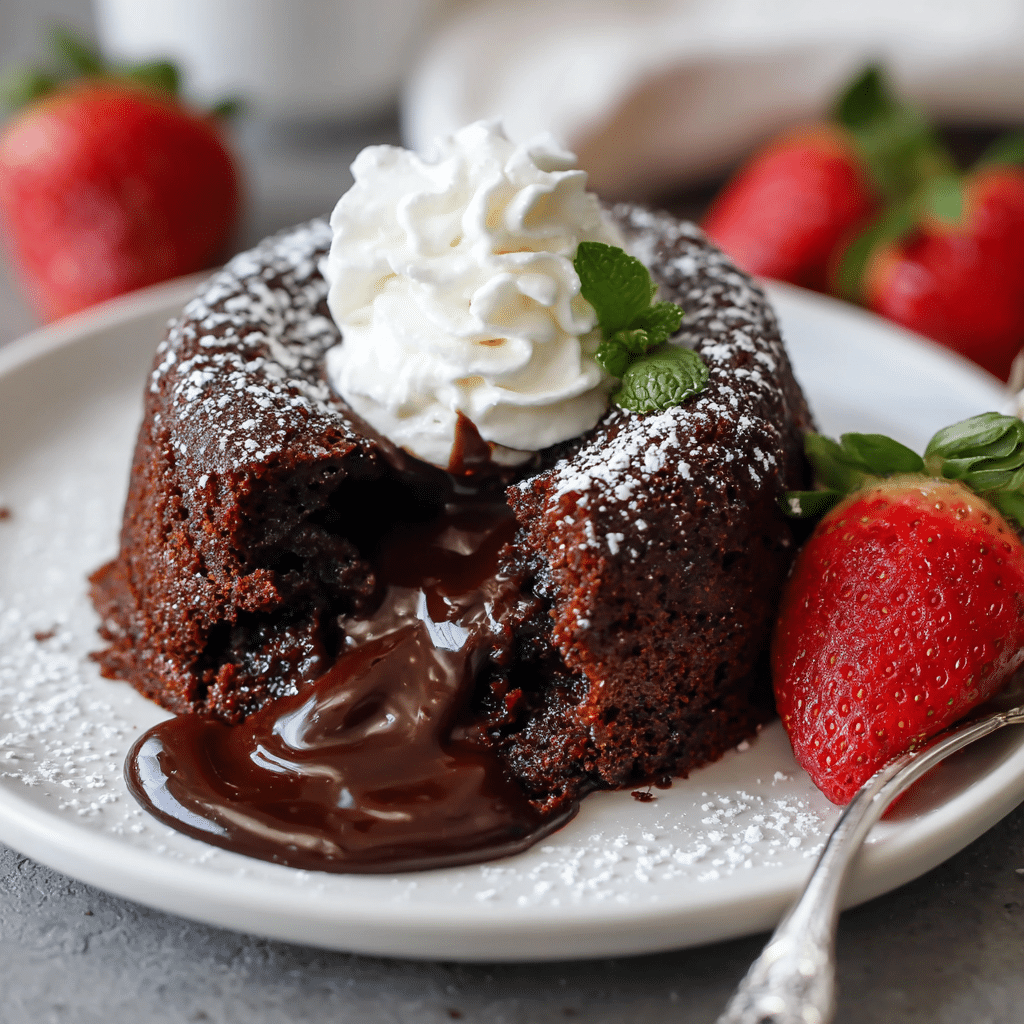Triple Chocolate Lava Cake Recipe - Recipe Image
