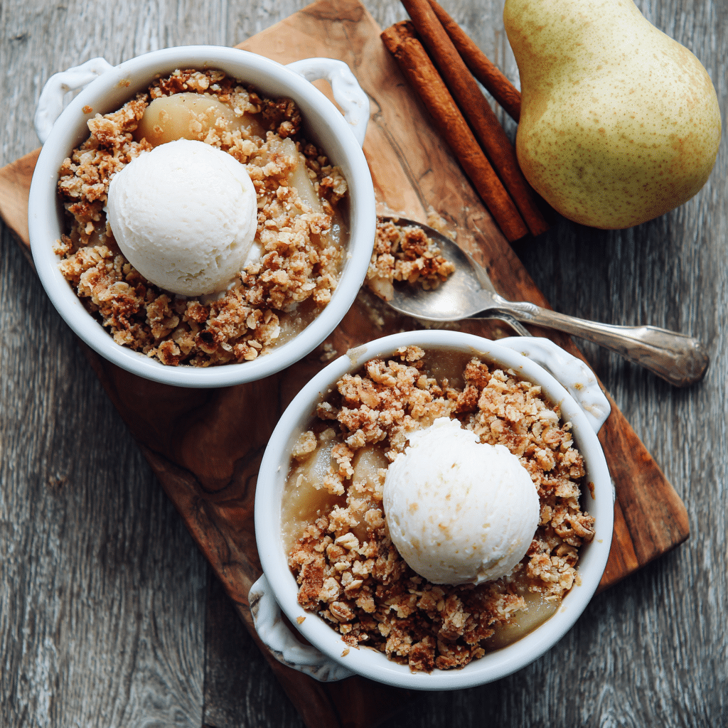 Maple Cinnamon Pear Crumble Recipe - Recipe Image