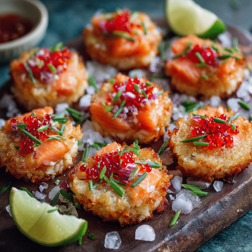 Crispy Rice Salmon Bites Recipe - Recipe Image
