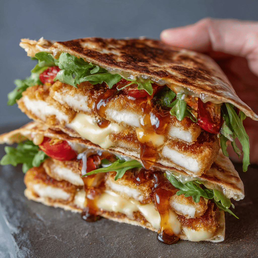 Hot Honey Halloumi Crunch Wrap Recipe - Recipe Image