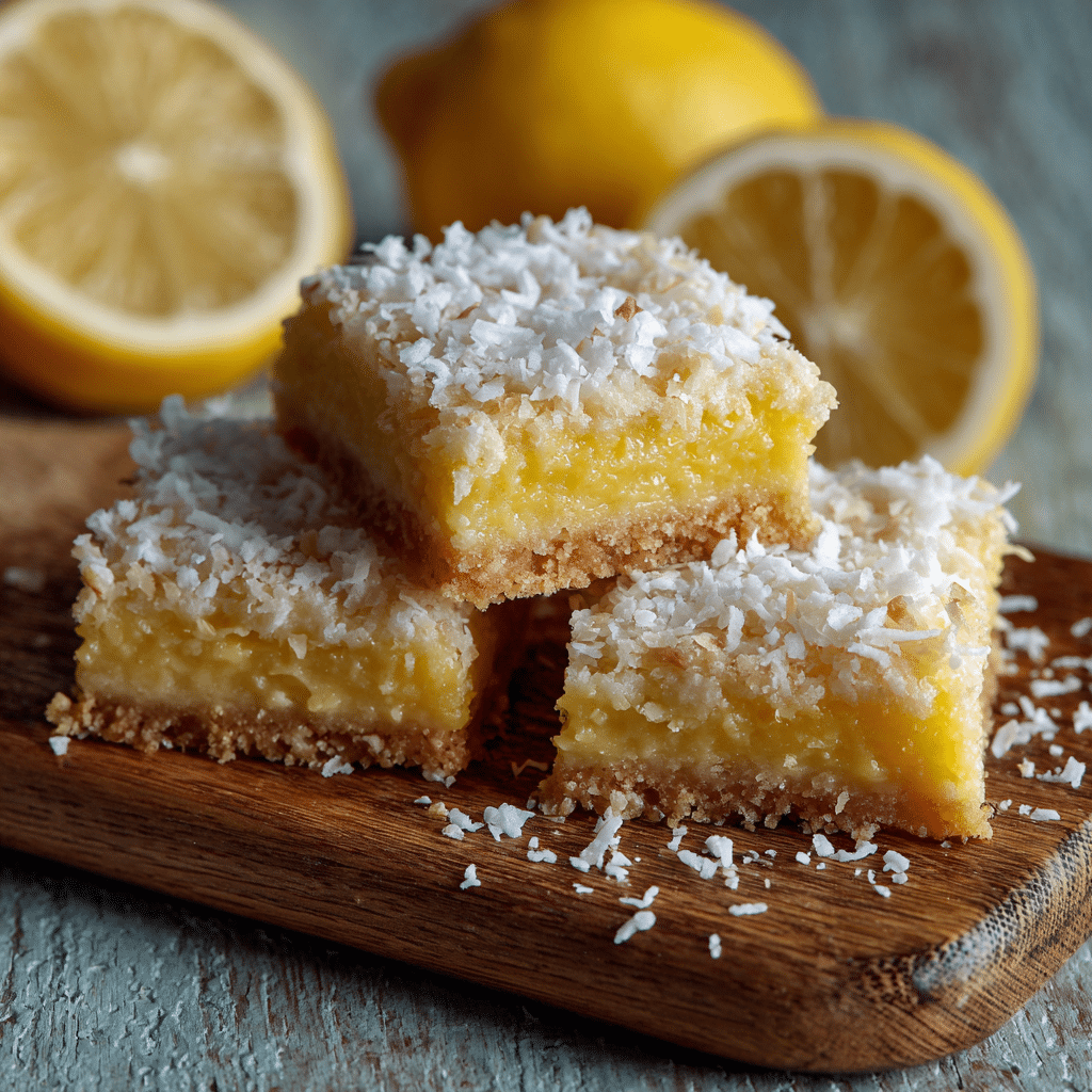 Lemon Coconut Bars Recipe - Recipe Image