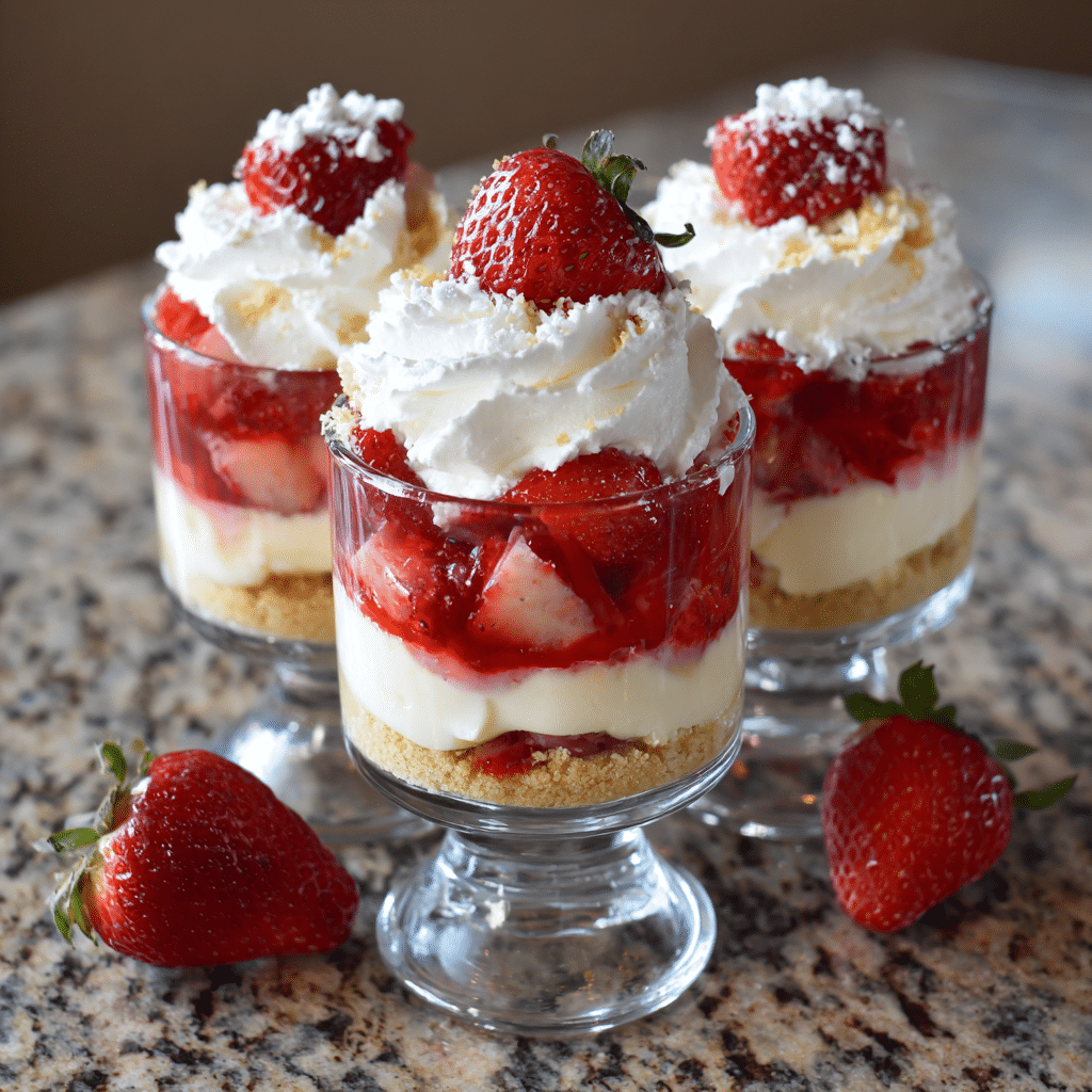 Strawberry Cheesecake Parfaits Recipe - Recipe Image