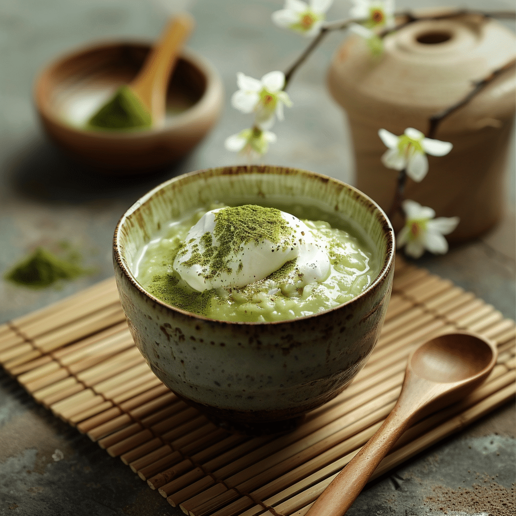 Matcha Coconut Rice Pudding for a Modern Twist Recipe - Recipe Image