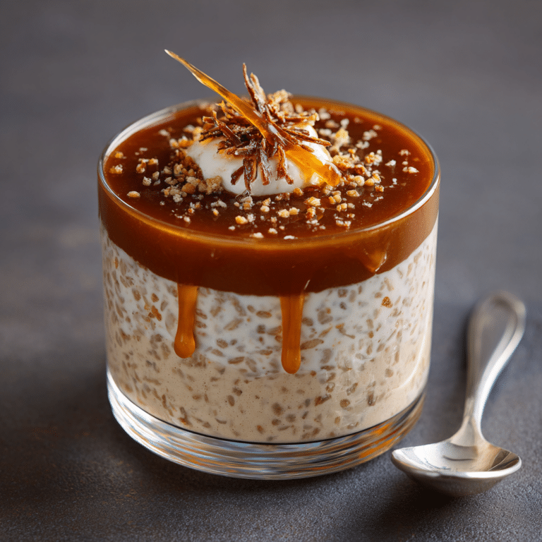 Coffee Rice Parfait with Caramel Glass Recipe
