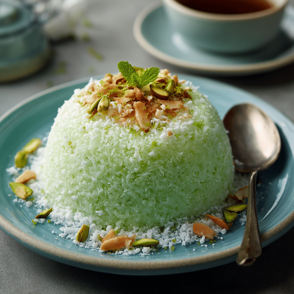 Coconut Pandan Rice Velvet Dream - Recipe Image