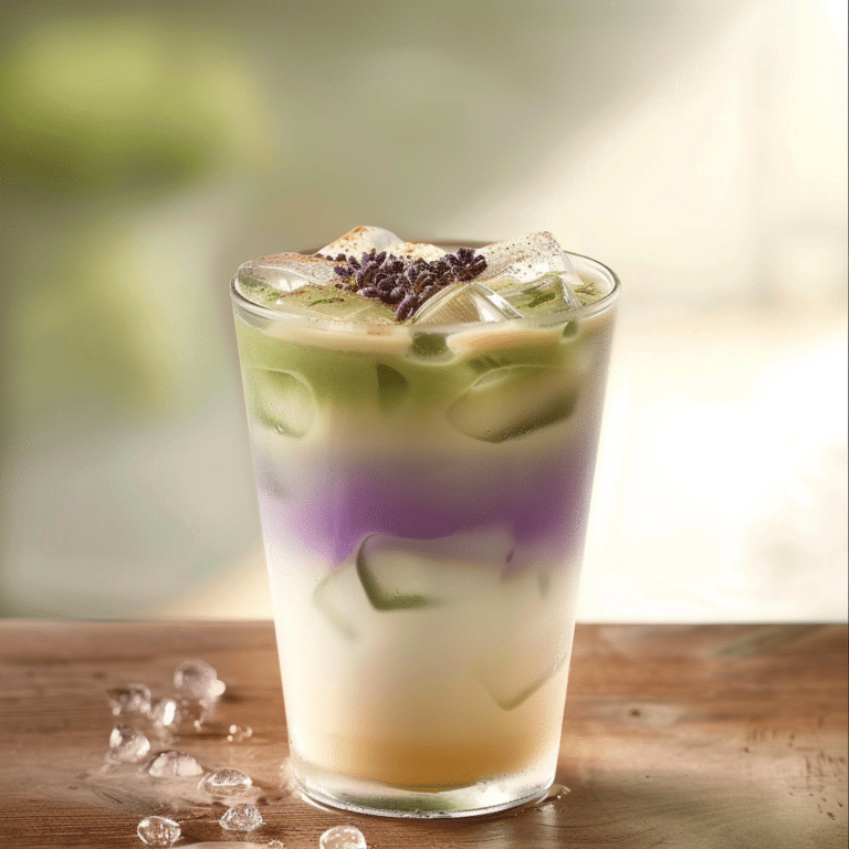Iced Coconut Lavender Latte Recipe