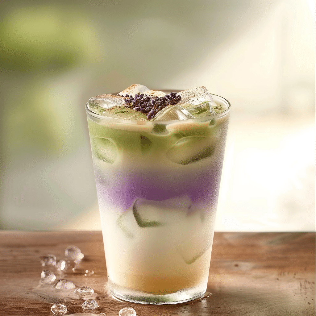 Iced Coconut Lavender Latte Recipe