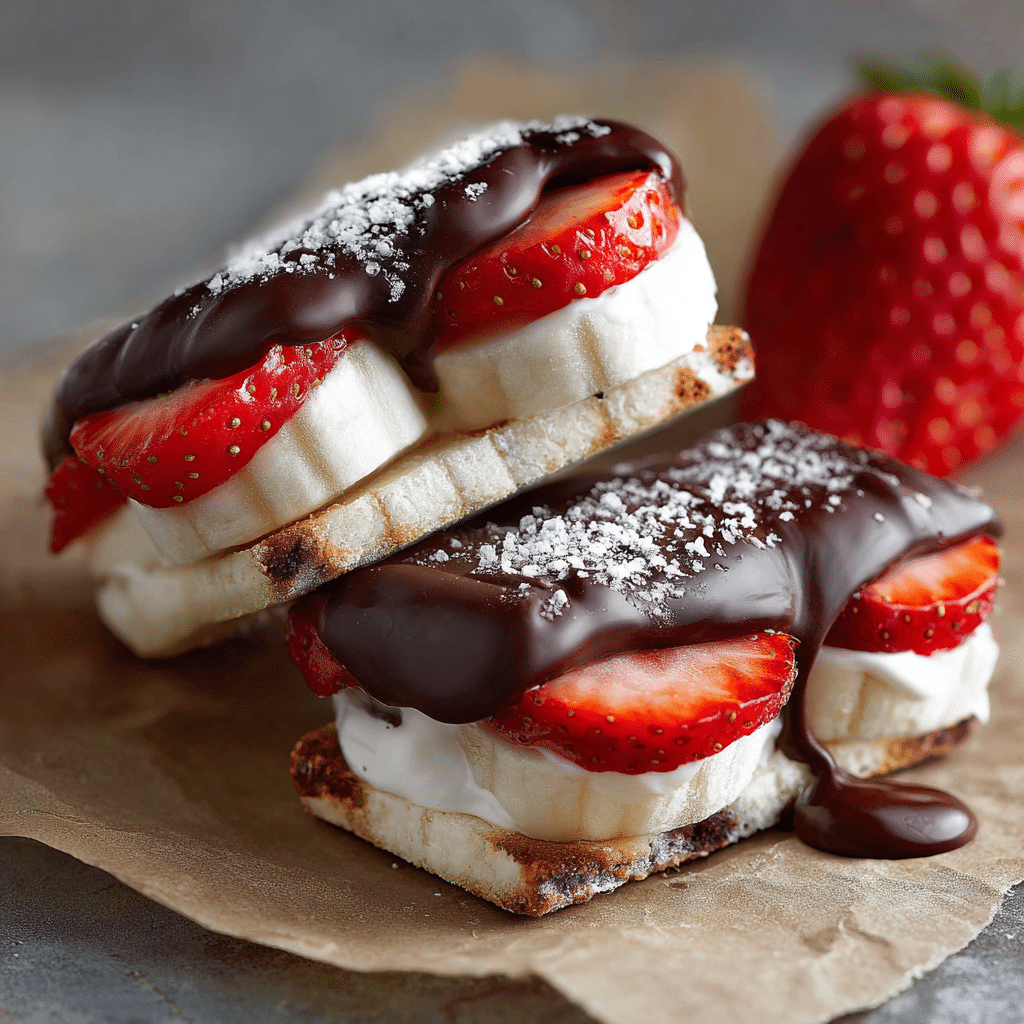 Frozen Banana Strawberry Yogurt Sandwiches Recipe - Recipe Image