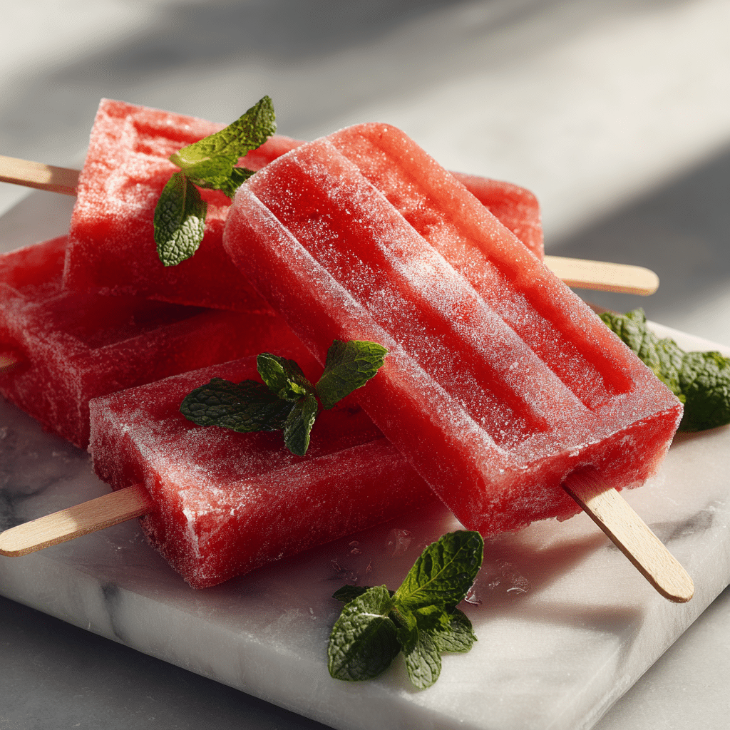 Watermelon Slush Pops Recipe - Recipe Image