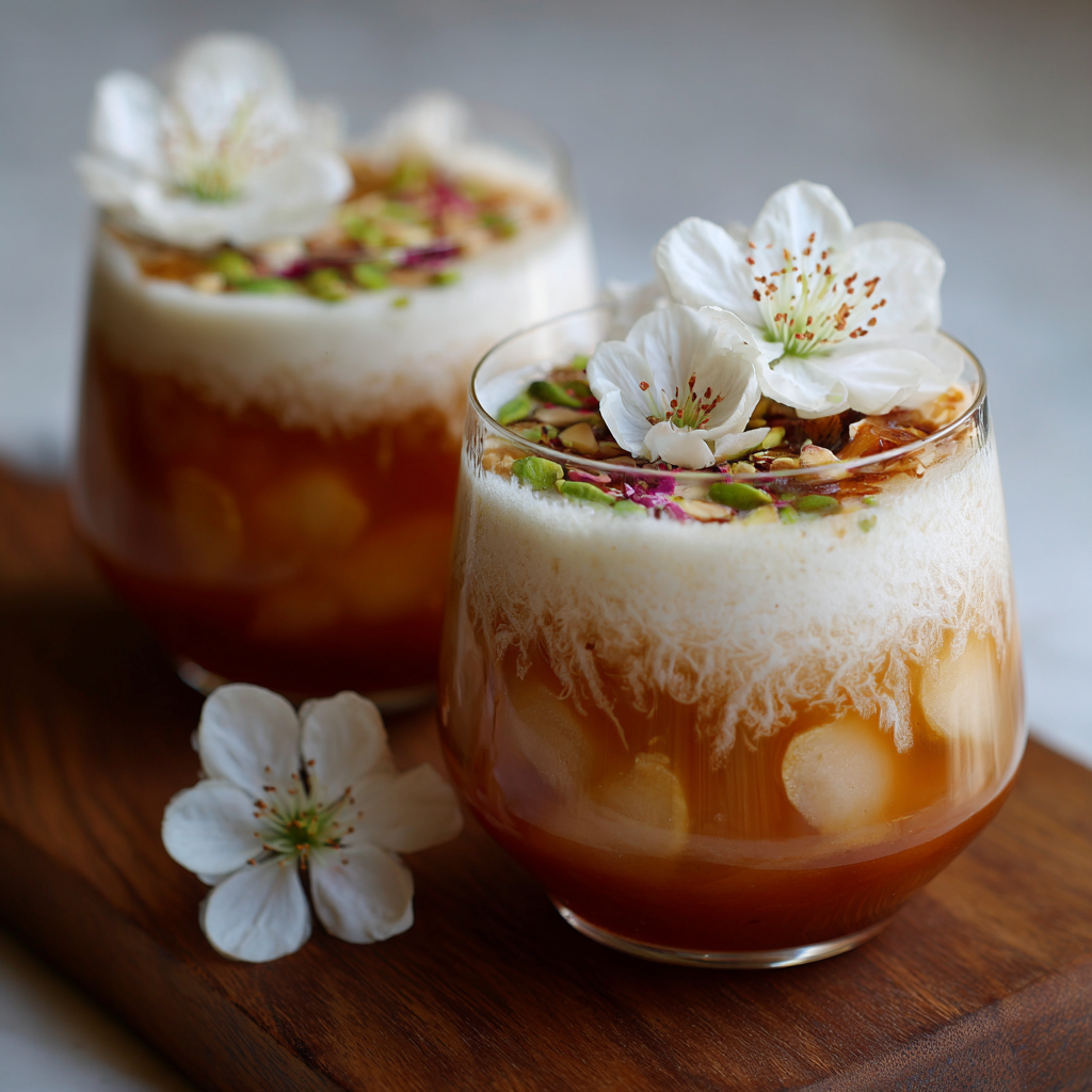 White Peach & Jasmine Tea Verrine Recipe - Recipe Image