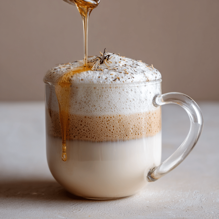 Milk Foam with Vanilla Oil Recipe