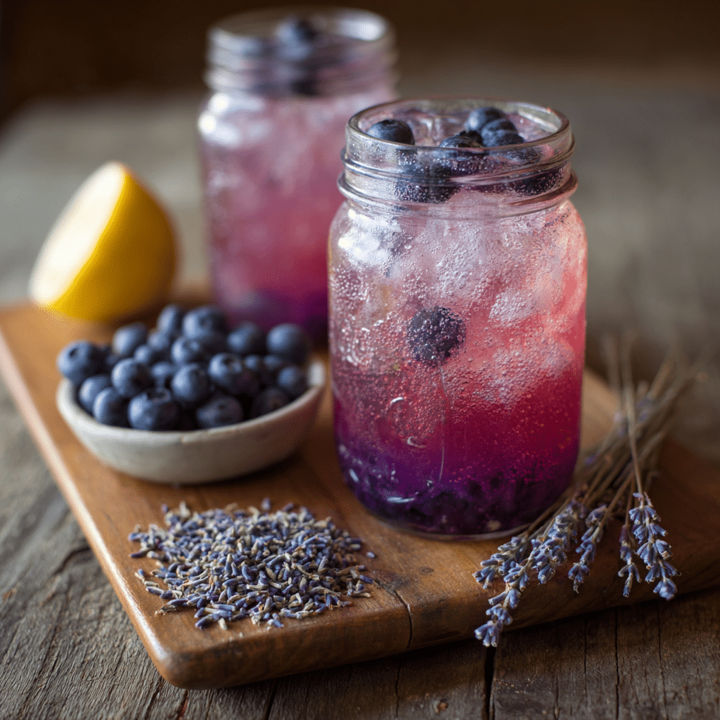 Blueberry Lavender Soda Recipe - Recipe Image