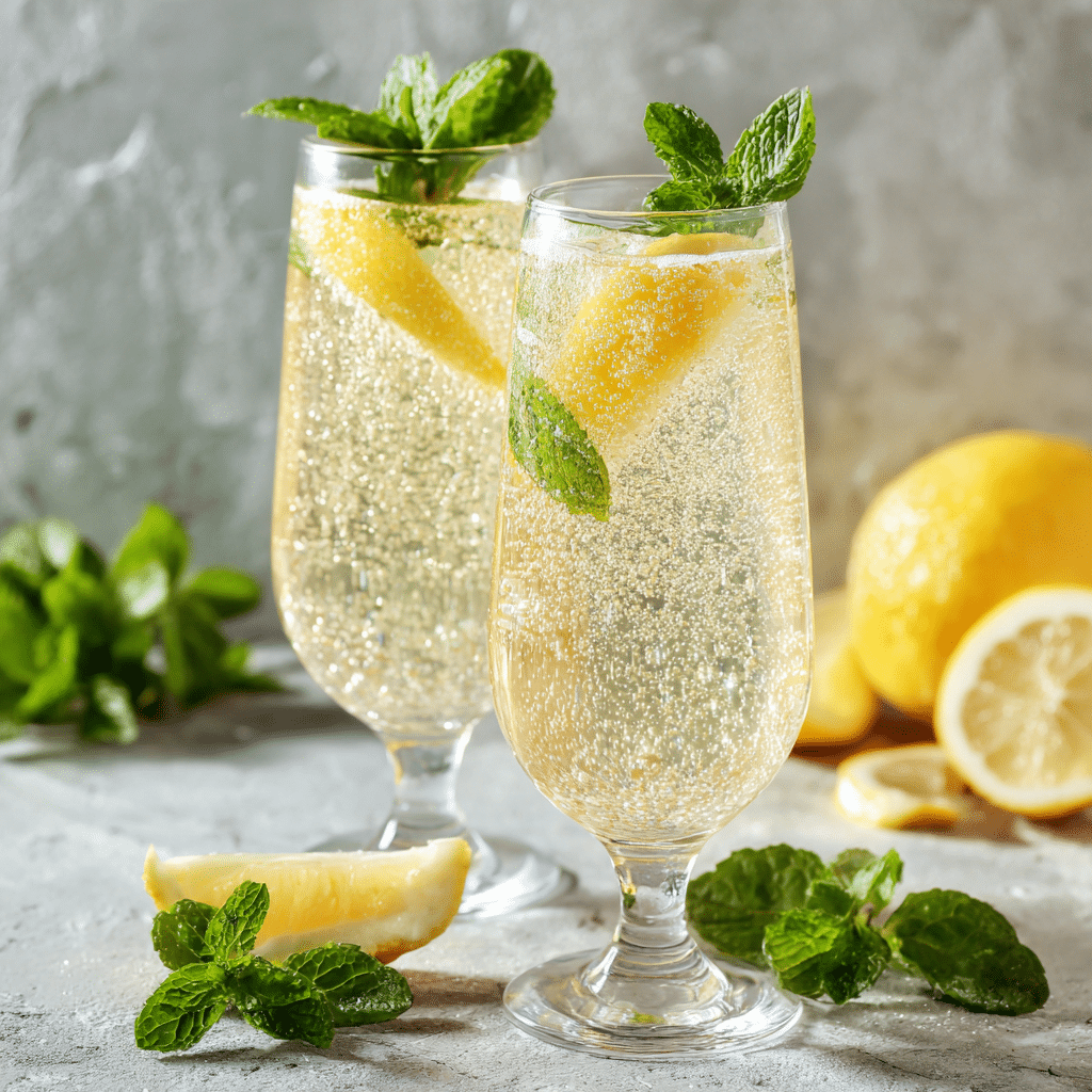 Lemon Mint Sparkling Refresher Recipe - Recipe Image
