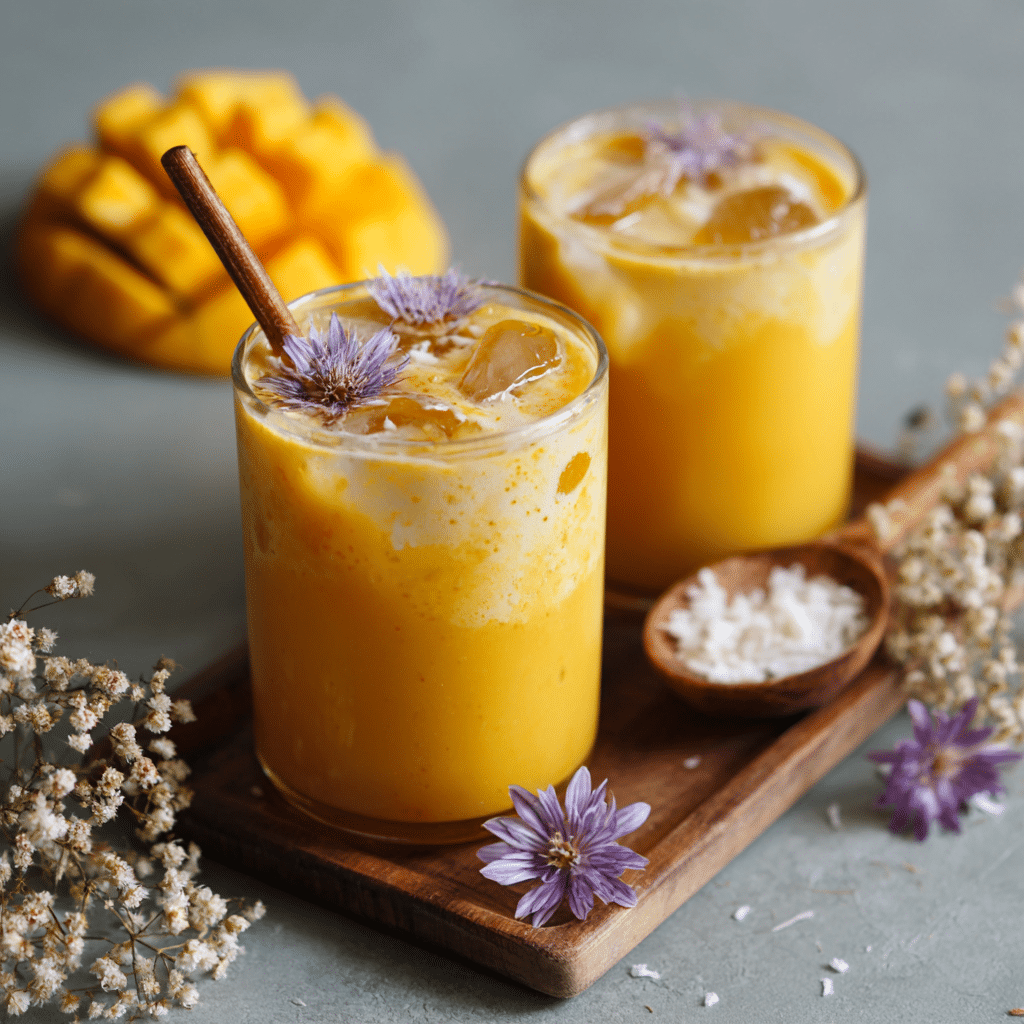 Mango Coconut Iced Elixir Recipe - Recipe Image