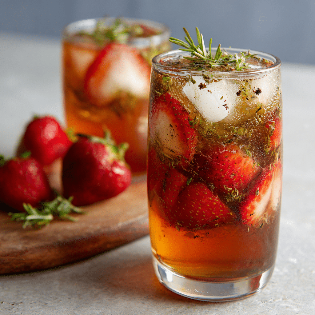 Strawberry & Black Pepper Savory Cooler Recipe - Recipe Image