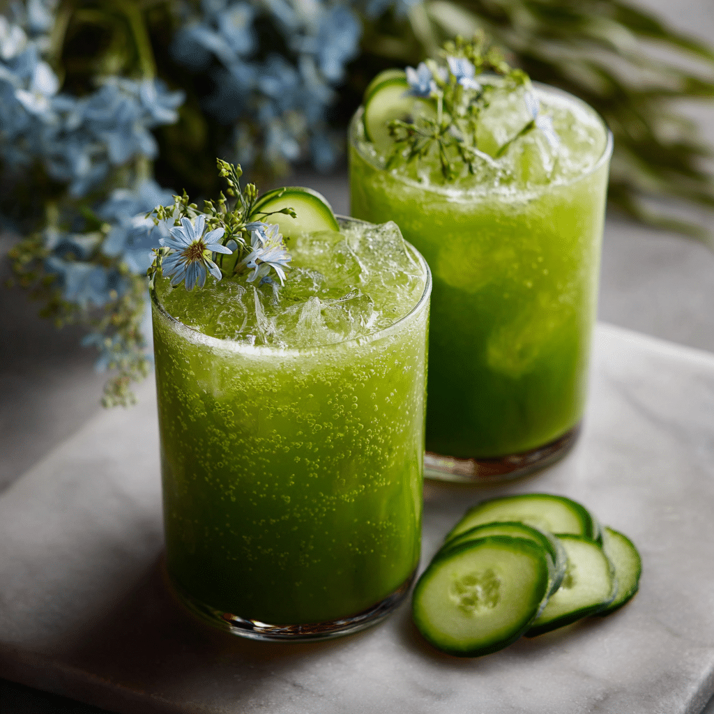Chilled Cucumber & Herb Velvet Tonic Recipe - Recipe Image
