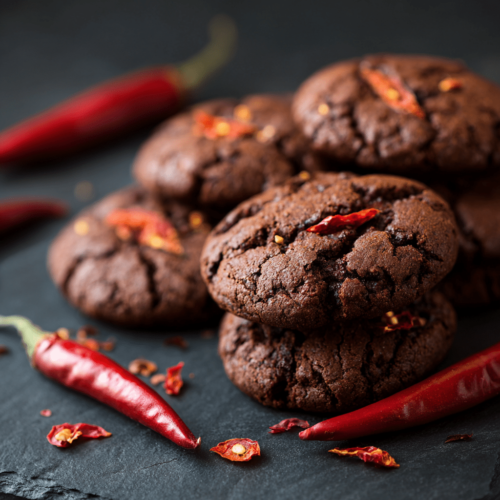 Spicy Chocolate Chili Cookies Recipe - Recipe Image