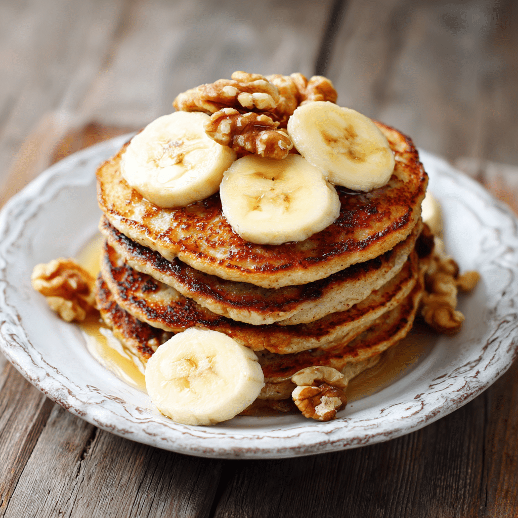 Healthy Banana Pancakes Recipe - Recipe Image