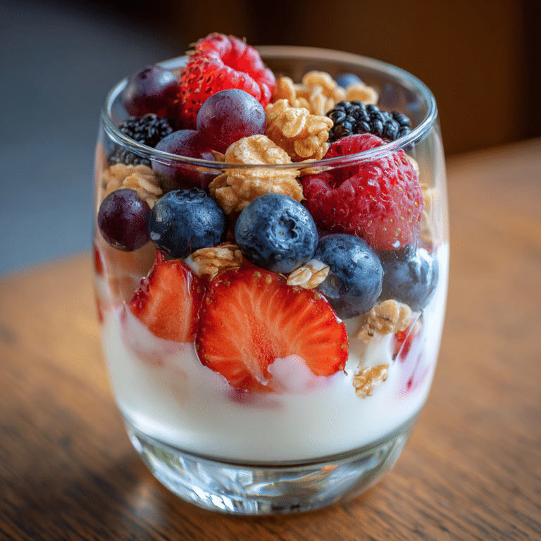 Yogurt with Fruits and Granola Recipe