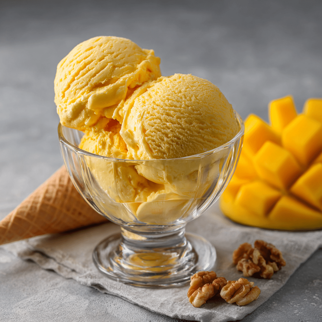 Mango Ice Cream Recipe - Recipe Image