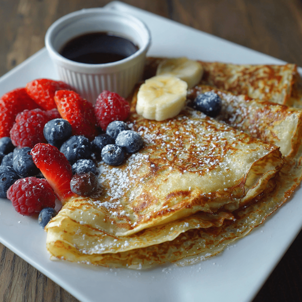 Simple Crepes Recipe - Recipe Image