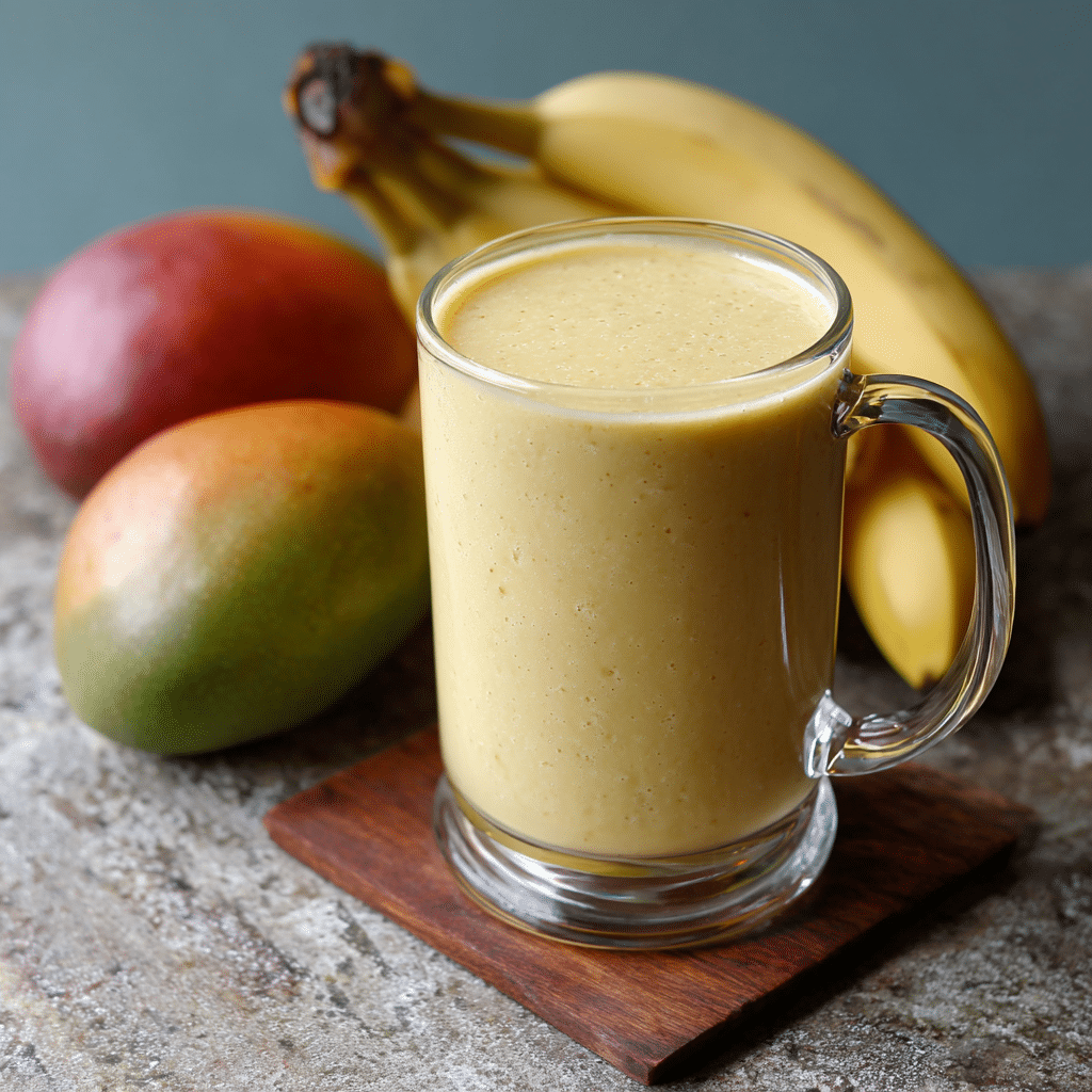 Mango Banana Smoothie Recipe - Recipe Image