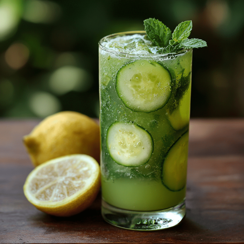 Cucumber Lemon Cooler Recipe - Recipe Image