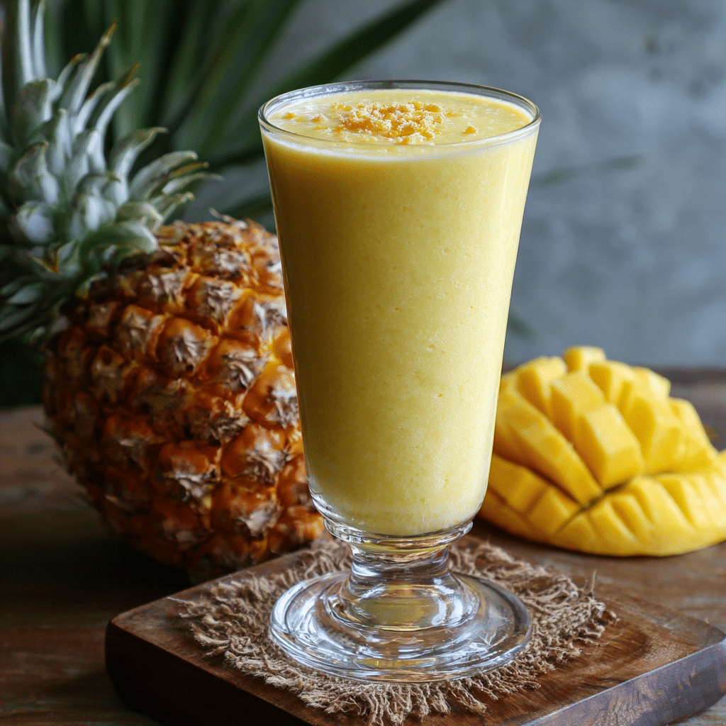 Pineapple Mango Smoothie Recipe - Recipe Image