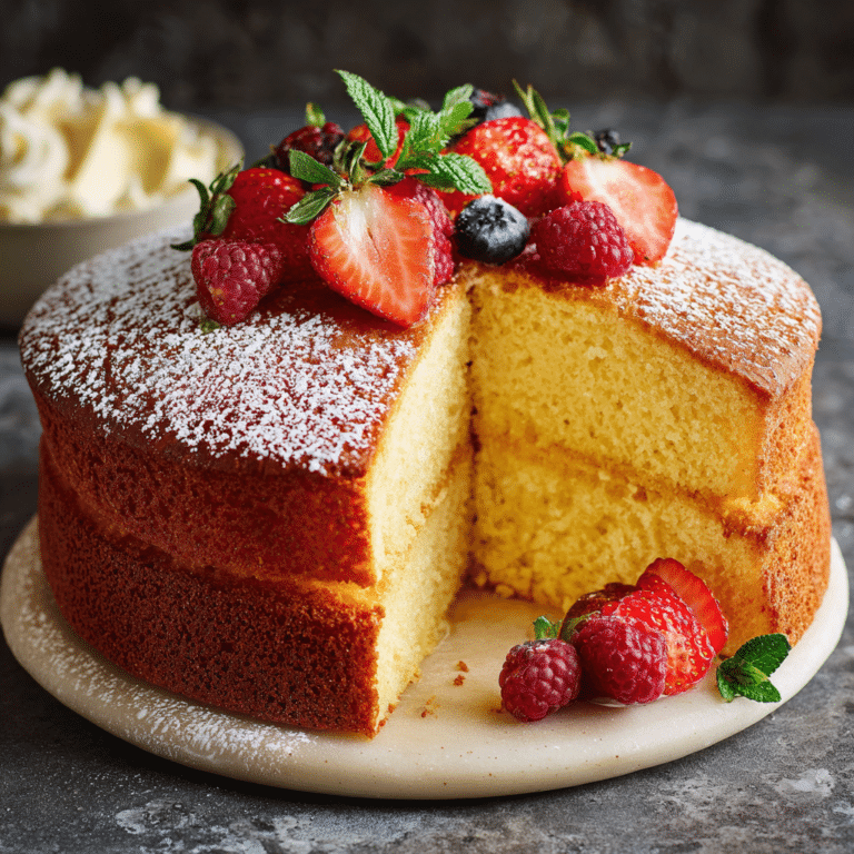 Vanilla Sponge Cake Recipe