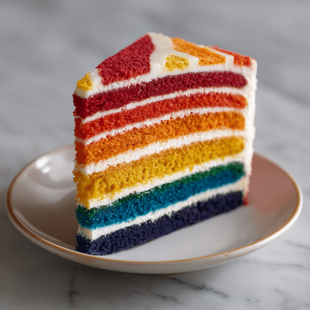 Rainbow Layer Cake Recipe