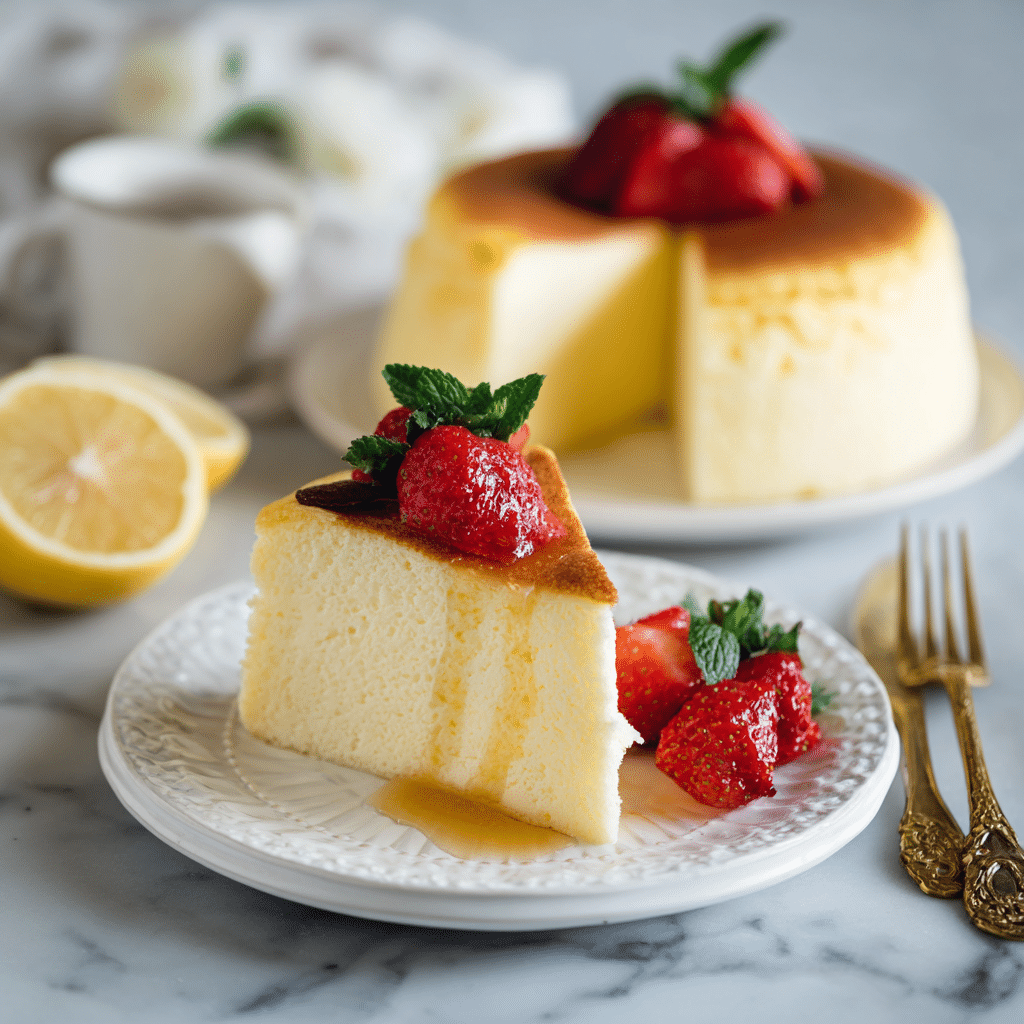 Japanese Cotton Cheesecake Recipe - Recipe Image