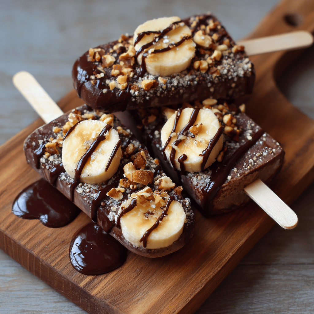 Frozen Chocolate Banana Pops Recipe - Recipe Image