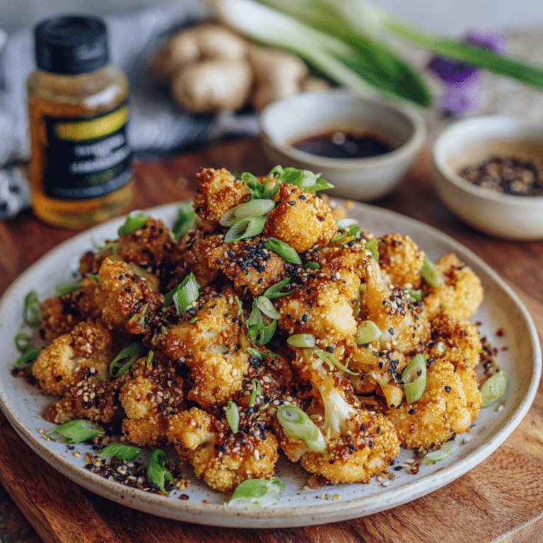 Crispy Sesame Cauliflower Bites Recipe