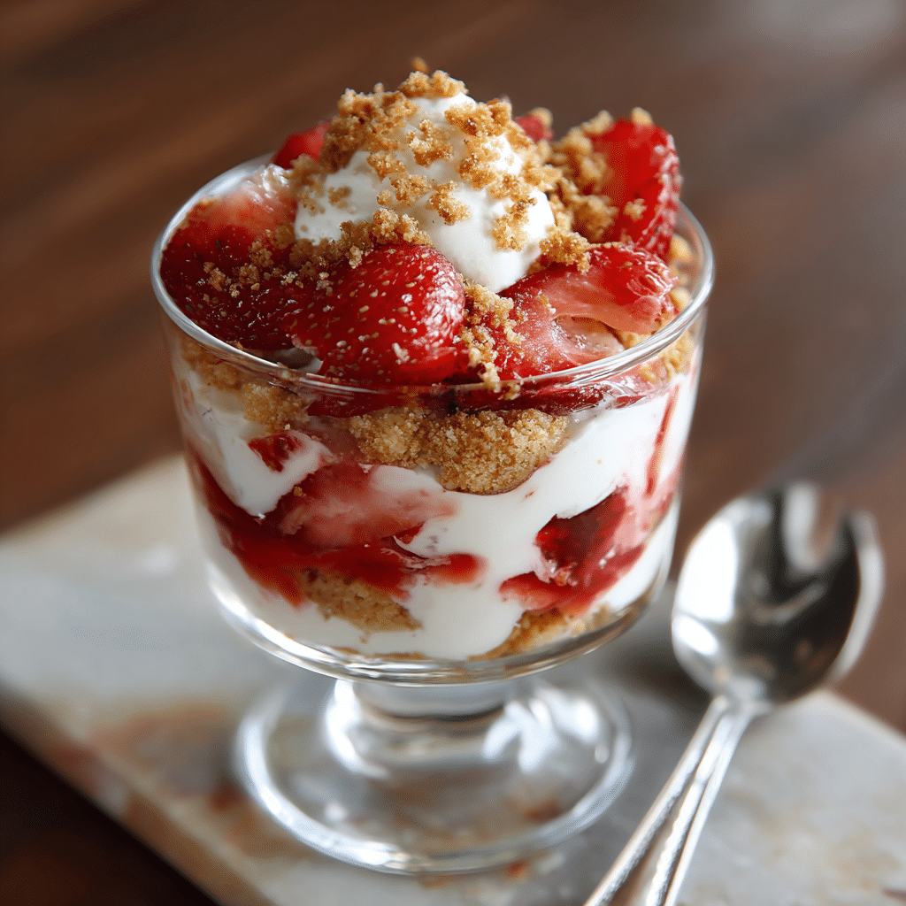 Strawberry Cheesecake Parfaits Recipe - Recipe Image