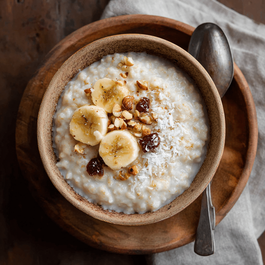 Creamy Coconut Rice Porridge for a Cozy Morning Start Recipe - Recipe Image