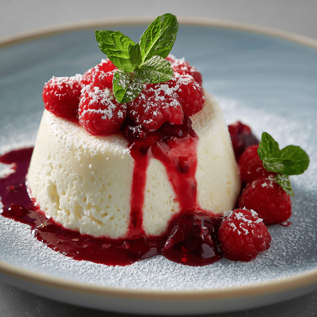 White Chocolate Rice Mousse with Raspberry Air Recipe