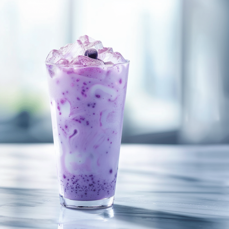 Blueberry Vanilla Milk Refresher Recipe