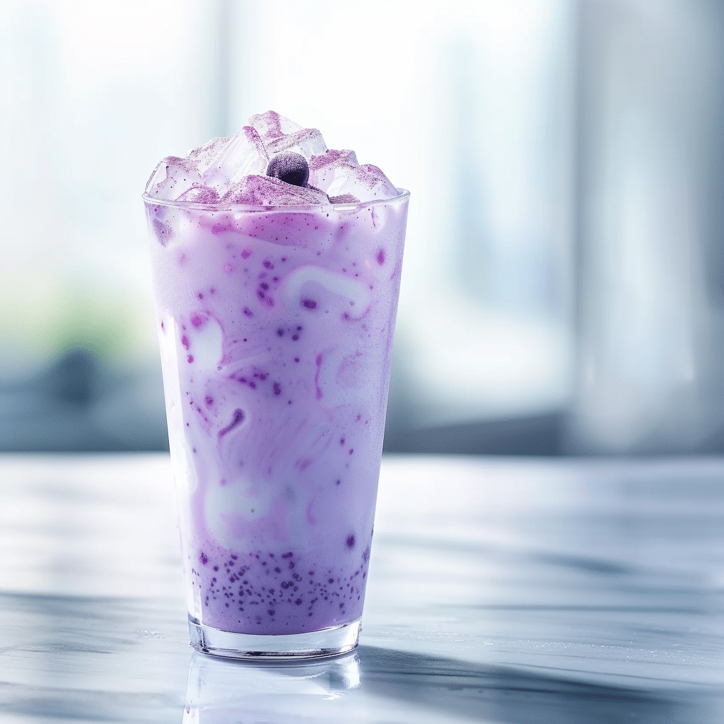 Blueberry Vanilla Milk Refresher Recipe