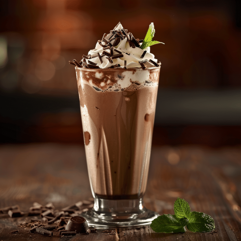 Chocolate Mint Iced Shake Recipe