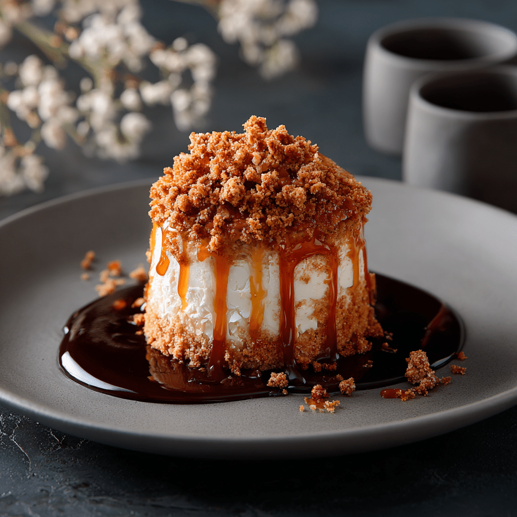 Caramel Drop with Almond Crumb Recipe - Recipe Image