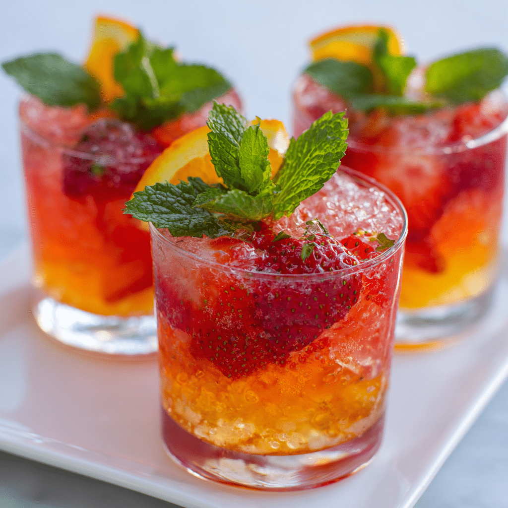 Strawberry Half with Citrus Syrup Recipe - Recipe Image